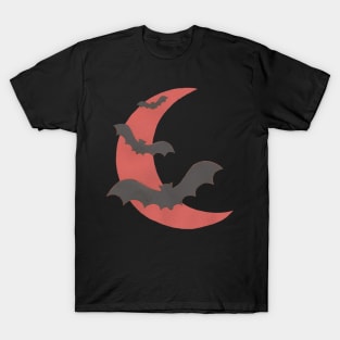 Halloween, Bats about the Moon T-Shirt